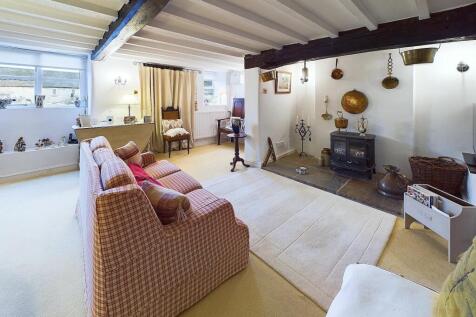 Inglenook fireplace with log burner