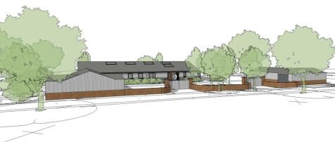 Architect drawing of the barn