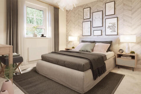 Computer generated image of the bedroom in the Ascot 4 bedroom home