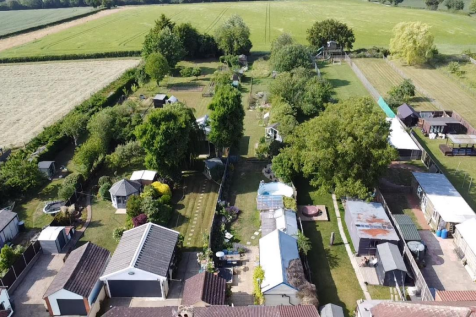 Garden Drone Shot