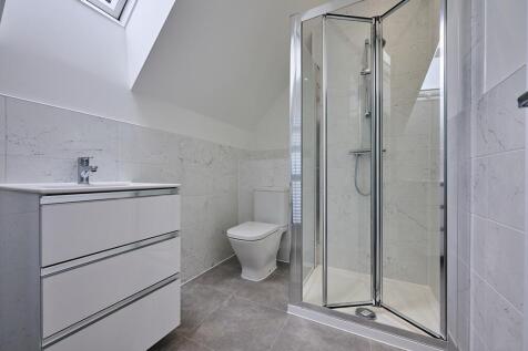 An additional shower room upstairs