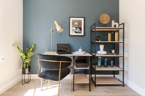 Handy study downstairs - typical Taylor Wimpey home