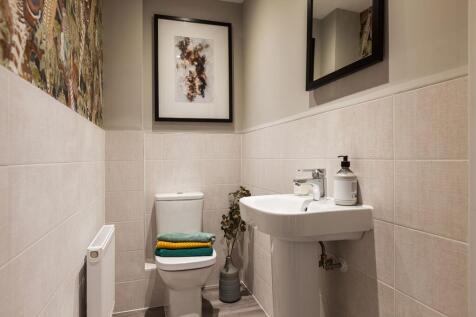 Downstairs cloakroom - typical Taylor Wimpey home