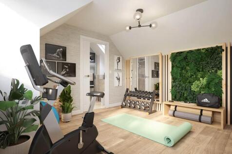 The second floor could be used as a gym