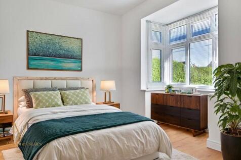 Staged bedroom