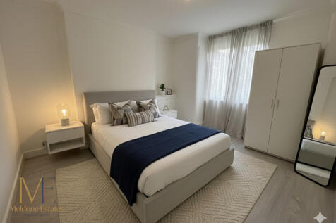 Staged bedroom