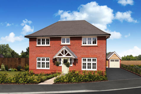 Redrow external brick image of the 4 bedroom Harrogate home with detached garage at Oakleigh Fields