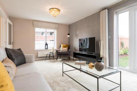 Open plan lounge with plenty of space for two sofas