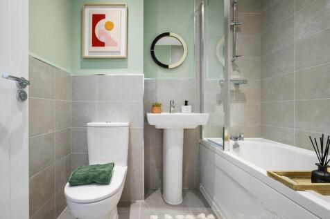 A family bathroom completes the home