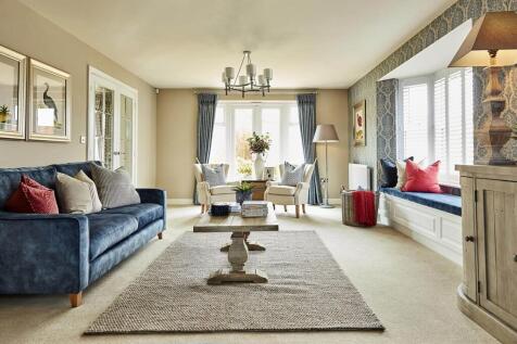 A bright and airy lounge provides a place for the family to spend time together