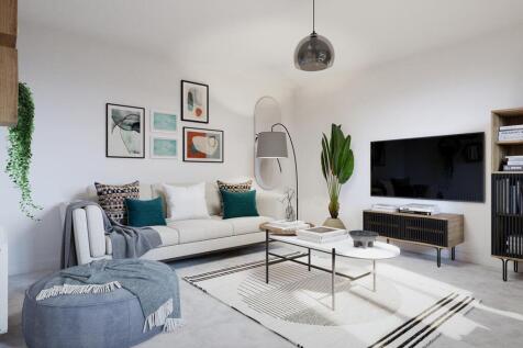 The spacious lounge is located at the front of the home