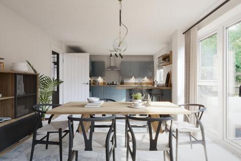The large open plan kitchen and dining area is great for entertaining