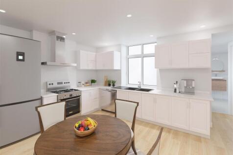 Virtually staged kitchen
