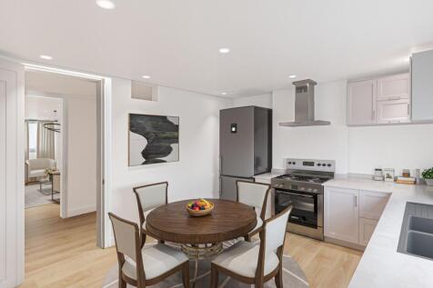 Virtually staged kitchen