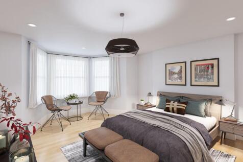 Virtually staged bedroom