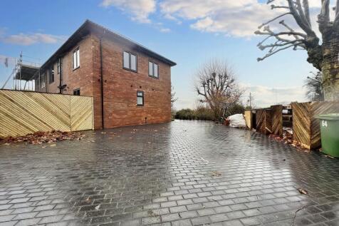 Bright and clear view of a modern terraced bric...