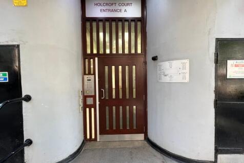 Secure and well-maintained entrance to Holcroft...