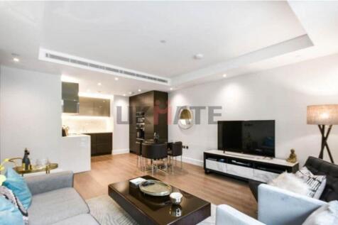Modern and spacious living room featuring conte...