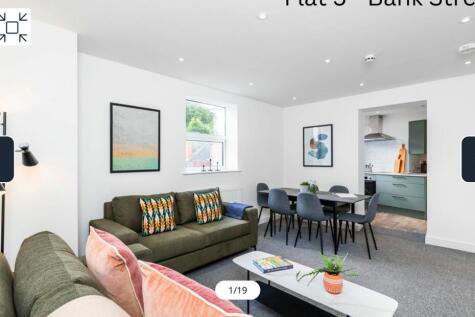 A spacious and stylish large modern living room...
