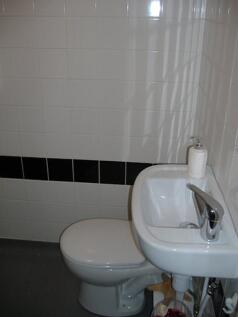 A well-maintained single toilet featuring clean...