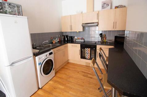This modern kitchen offers a functional layout ...