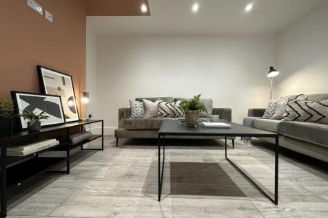 A stylish and inviting large modern living room...