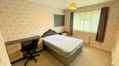 Bright and tidy master bedroom featuring a comf...