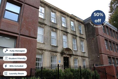 Classic and stately exterior of a student-frien...