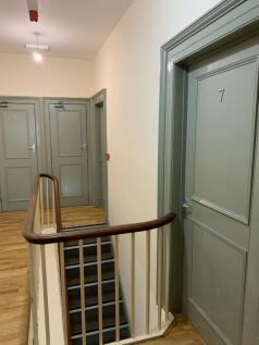 Well-maintained hallway in a student accommodat...