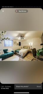 Bright and stylish double bedroom featuring a c...