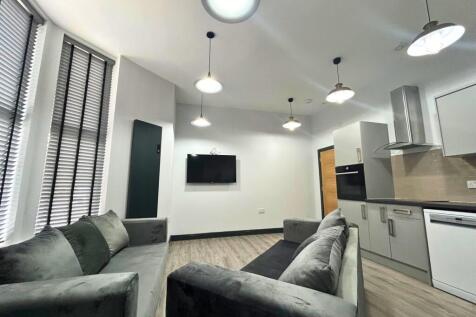 A modern living room featuring clean lines and ...