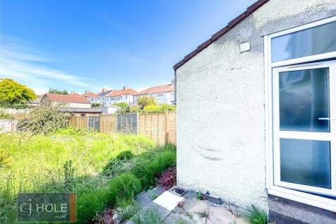 A sunny garden space bordered by wooden fencing...