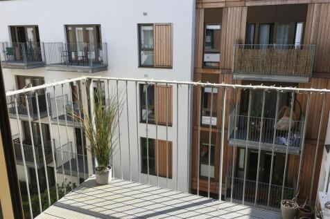 View of a modern residential building facade fe...