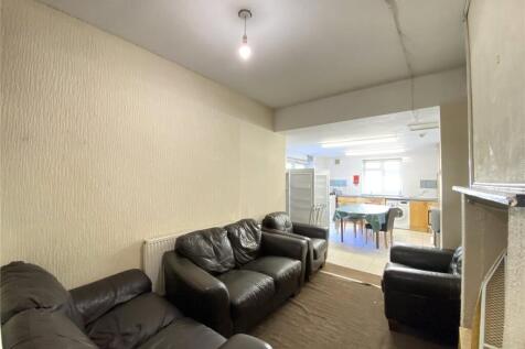 Cozy living room with comfortable leather sofas...