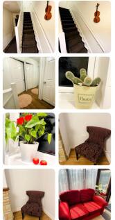 A welcoming hallway featuring elegant decor, in...