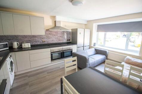 This stylish kitchen features modern appliances...