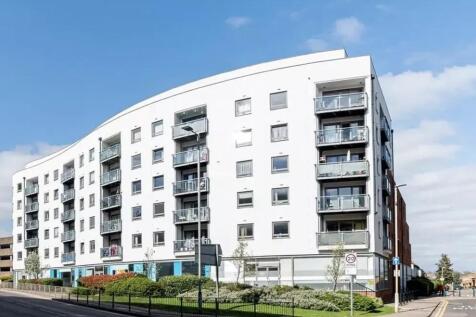 Modern multi-storey residential building with b...