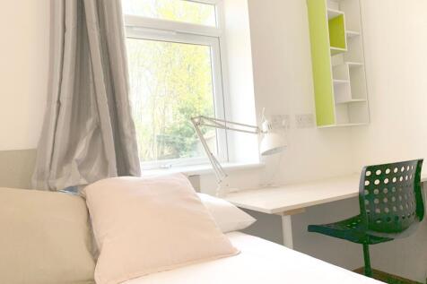 A bright and tidy single bedroom featuring a co...