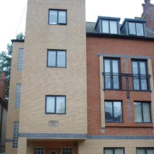 A stylish exterior view of the property showcas...