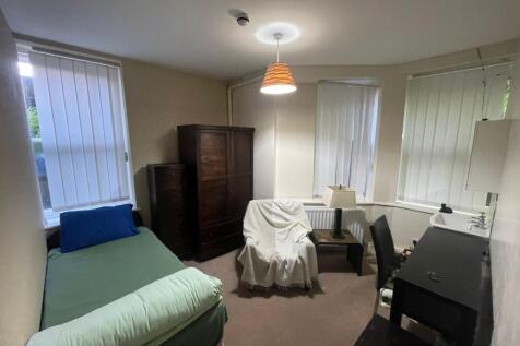 A cozy living space featuring a single bed, woo...