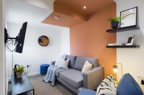 A stylish and inviting large modern living room...