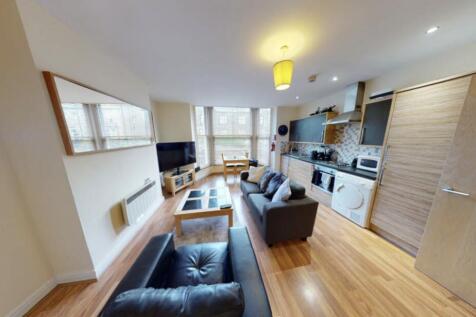 A bright and spacious contemporary living room ...