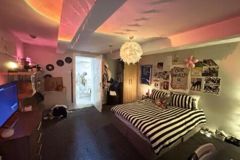 A stylish and cozy living room with modern deco...