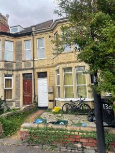 Exterior view of a traditional terraced house w...