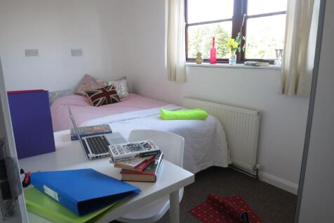 A cozy, well-lit bedroom with a comfortable dou...