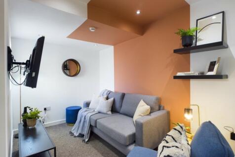 A stylish and inviting large modern living room...