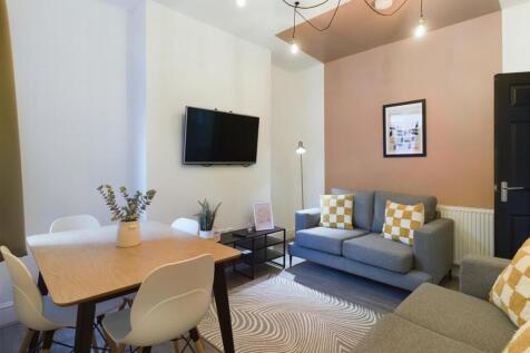 A stylish and inviting large modern living room...