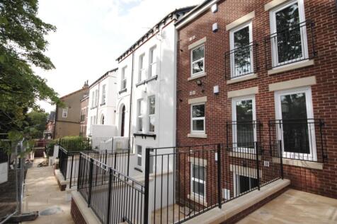 A clear view of the front exterior of a modern ...