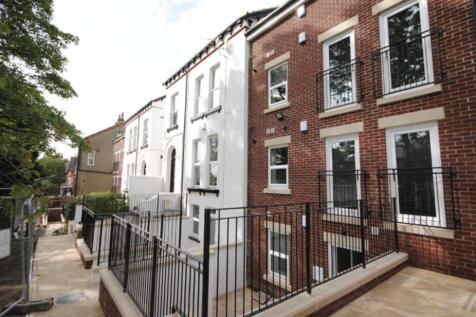 A clear view of the front exterior of a modern ...