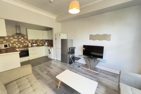 Bright and spacious living room with contempora...